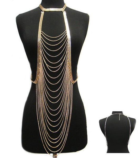 Trendy Body Chain Necklace | Stylish Long Jewelry for Fashion Statements