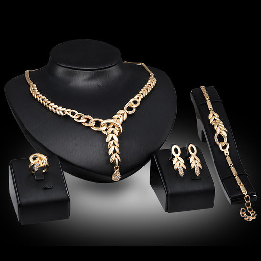 Gold-plated Circle Four-piece Set .