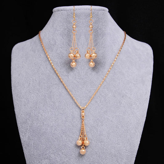 Elegance in Harmony: Earrings Necklace Jewelry Set for Timeless Style